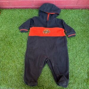 S tarter Oklahoma State Cowboys Fleece‎ Hooded One Piece Baby 6/9 Months